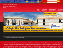 Tablet Screenshot of colegioprivadomonterrey.com